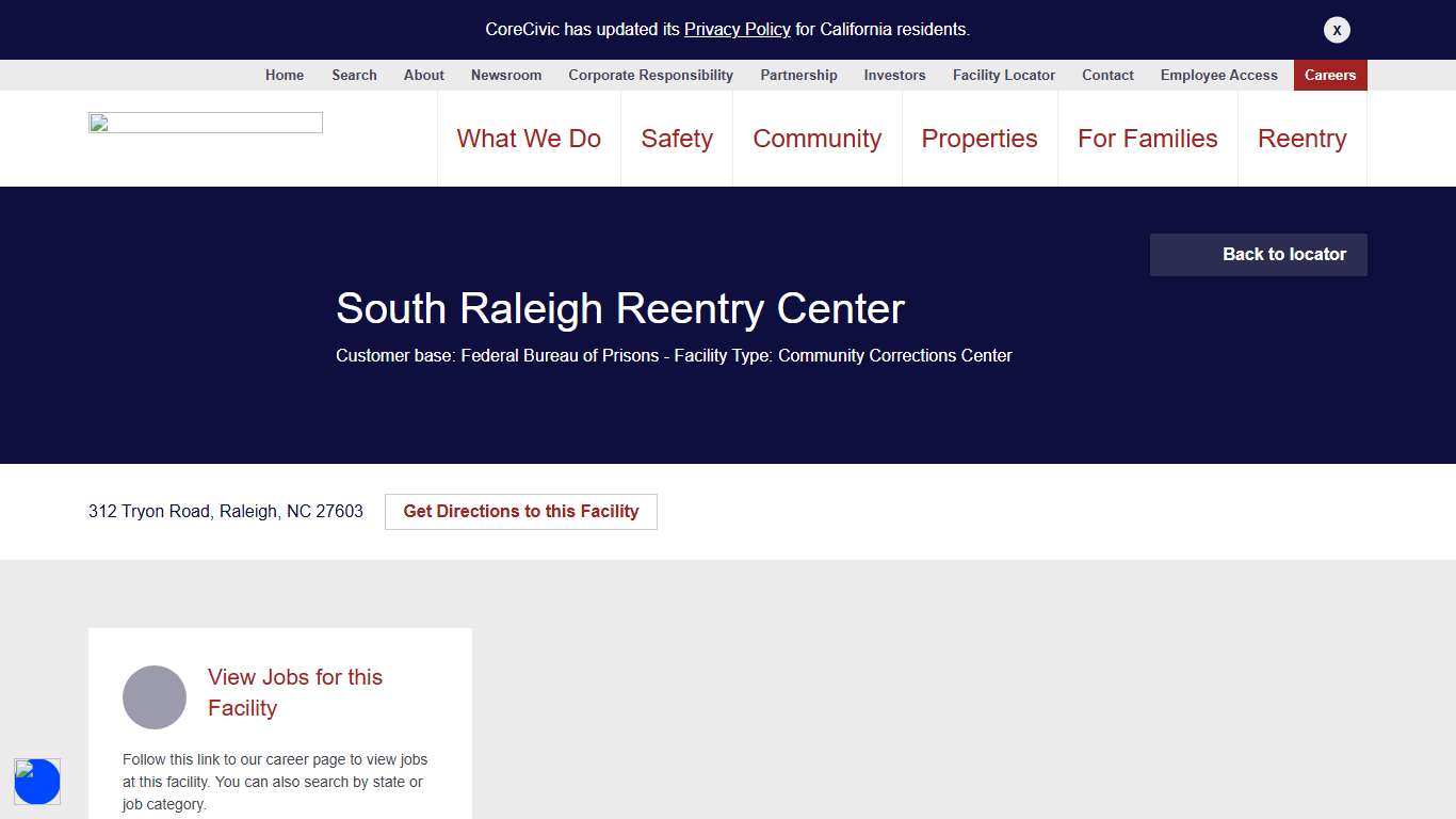 South Raleigh Reentry Center
