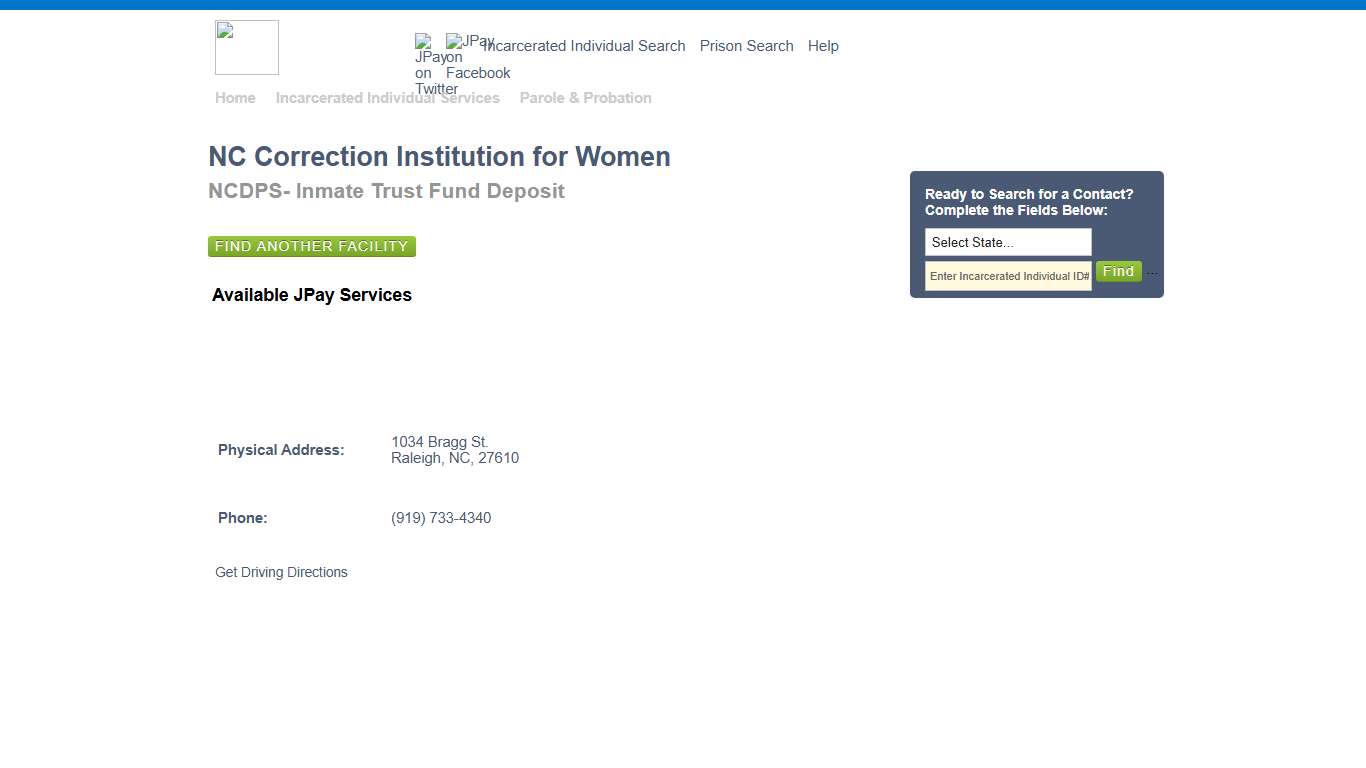 NC Correction Institution for Women